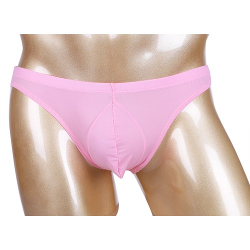 Men Ice Silk Lingerie Briefs Bikini Back Ruched Pouch Panties Thong AU - Picture 27 of 137