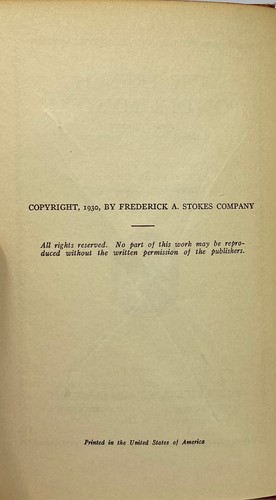 Ellery Queen - The French Powder Mystery - HC 1st 1st 1930 Stokes - Detective - Bild 6 von 6