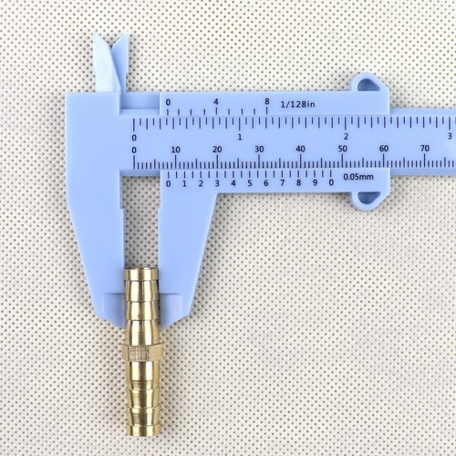 4Pcs 5/16" 8mm NEW Brass Hose Barb Mender Union Brass Fitting Gas Fuel Water Air - Picture 4 of 8