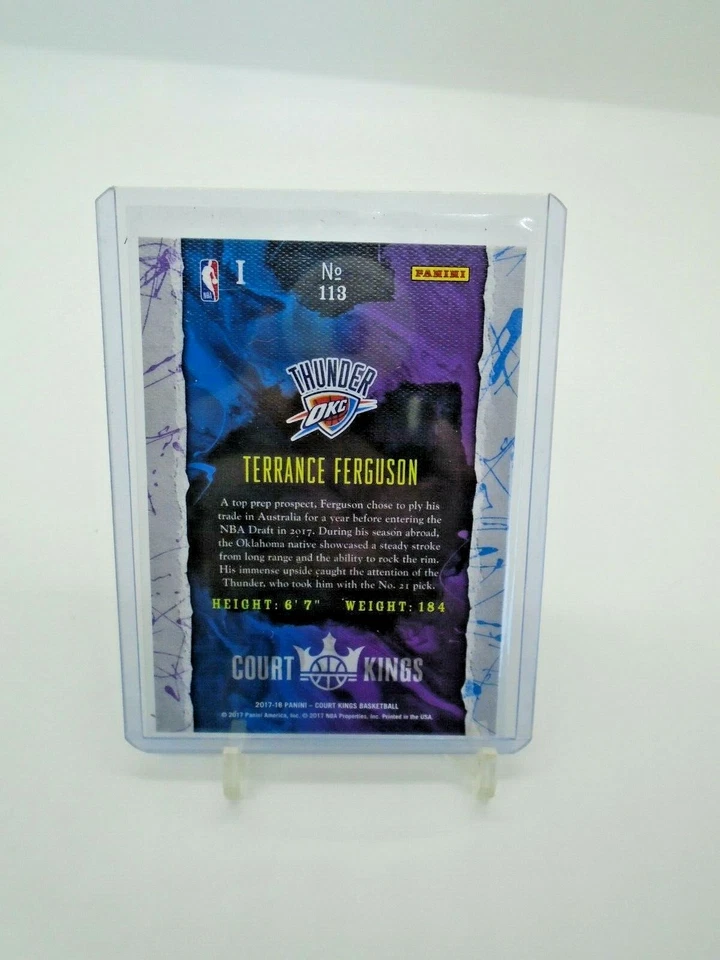 2017-18 PANINI COURT KINGS #113 TERRANCE FERGUSON ROOKIE CARD OKC THUNDER - Image 2 of 2