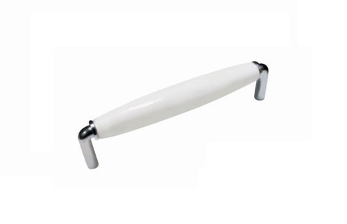 Kitchen cabinet handles chrome cupboard drawer door furniture Porcelain hampton - Picture 3 of 21