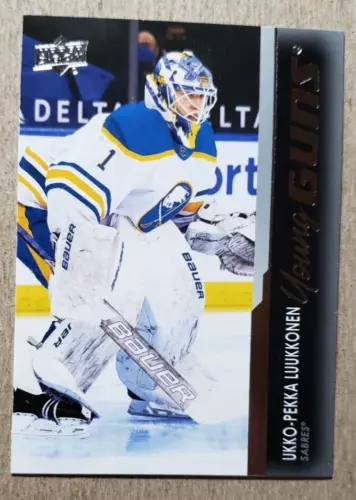 2021-22 Upper Deck Young Guns Ukko-Pekka Luukkonen RC #202 Buffalo Sabres Rookie