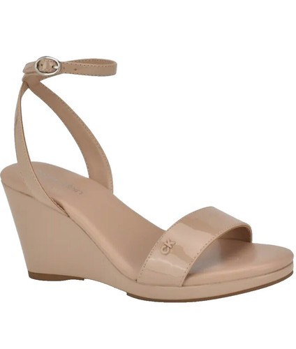 NWT Original CALVIN KLEIN Disk Medallion Belt Gold Buckle Taupe Cream Size M NWT Original CALVIN KLEIN Disk Medallion Belt Gold Buckle  main image 3