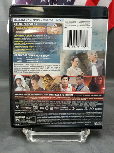 Star Wars: The Force Awakens (Blu-ray/DVD, Digital 2016, 3-Disc Set) - Imagen 2 de 2