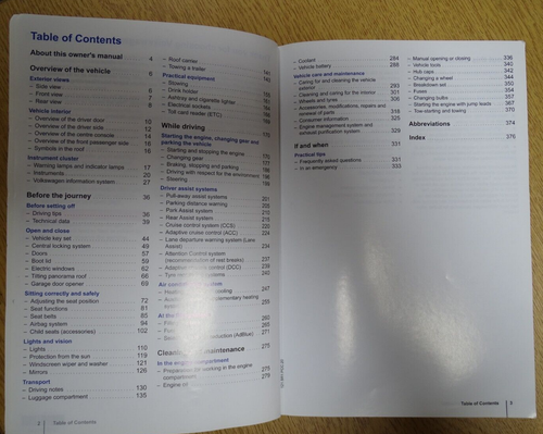 GENUINE VW CC PASSAT CC 2008-2012 OWNERS MANUAL HANDBOOK WALLET PACK E-58 - Picture 5 of 5