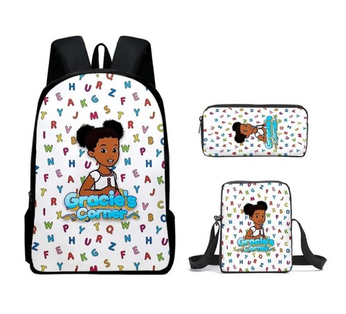 Gracie's Corner Gracies Backpack Book bag Laptop Travel Bag For Girls Boys 3 - Picture 1 of 5