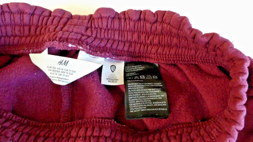 Harry Potter Hogwarts Burgundy Sweatsuit Set Wizarding World H&M Girl Size 12/14 - Picture 16 of 17