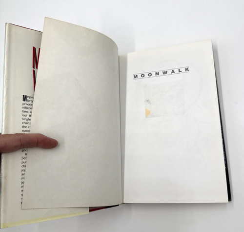 Moonwalk Michael Jackson HC DJ 1988 1st Ed Factory Signed - Bild 4 von 17