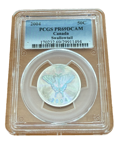 Kanada 2004 Silber 50 Cents PCGS PR69DCAM Swallowtail