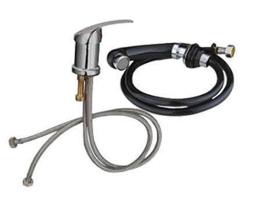 Handbrause für Waschbecken Friseursalon Friseur Wasserhahn Hand-Brause Schwarz - Bild 5 von 9