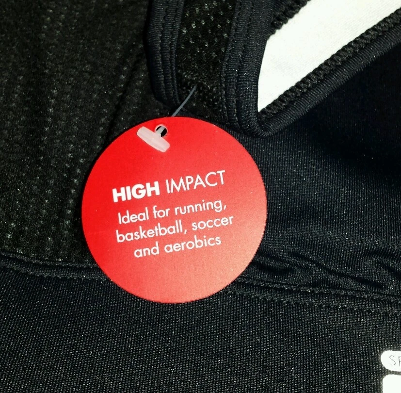 NUEVO FILA SPORT® Sujetador: Core Essential Sujetador Deportivo Alto Impacto Negro Talla XS Foto 4 de 4