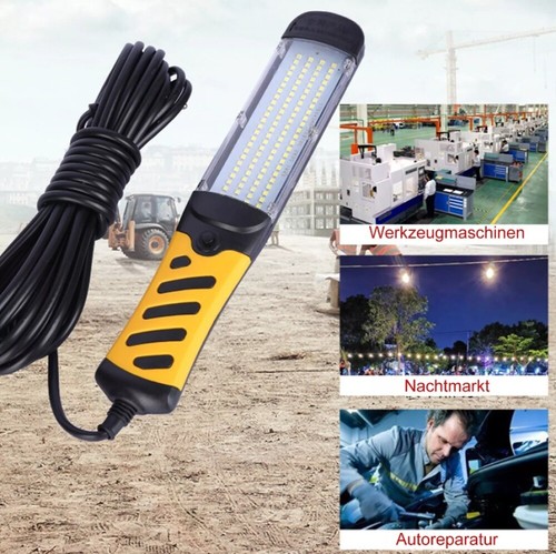 2X Stablampe für 100 LED KFZ Arbeitsleuchte Werkstattlampe Handlampe mit Magnet - Bild 5 von 14