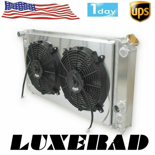 4 Row Aluminum Radiator w/2*12" Fan For 1986-2005 Chevy S10 LS Swap 26.3" W core - Bild 1 von 12