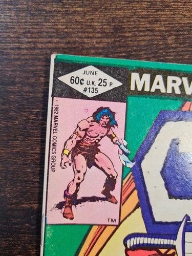 COMIC - Conan The Barbarian Issue #135 JUNE 1982 Marvel Comics VG - Picture 2 of 9