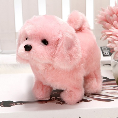 Walking & Talking Dog Fluffy Plush Puppy with Barking Sounds Electronic Pet Toy - Picture 7 of 16