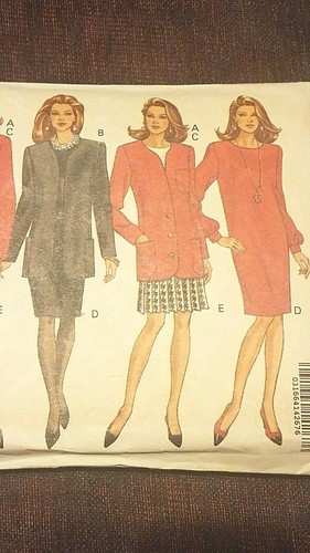 BUTTERICK 1980's-90's MISSES Petite JACKET PANTS SKIRT DRESS TOP PATTERN - 6353 - Picture 3 of 7