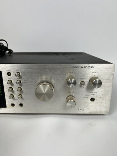 Harman Kardon A 402 Amplificatore Integrato Vintage Doppio Mono/Doppio Trasformatore! - Foto 3 di 10