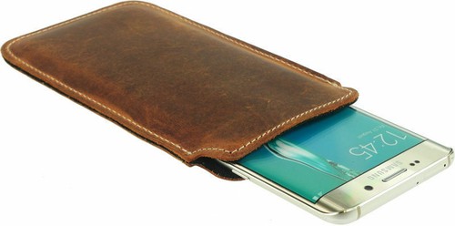 SMUKŁE PREMIUM ETUI SKÓRZANE Z PRAWDZIWEJ SKÓRY ETUI POKROWIEC ETUI NA TELEFON KOMÓRKOWY - Zdjęcie 7 z 12