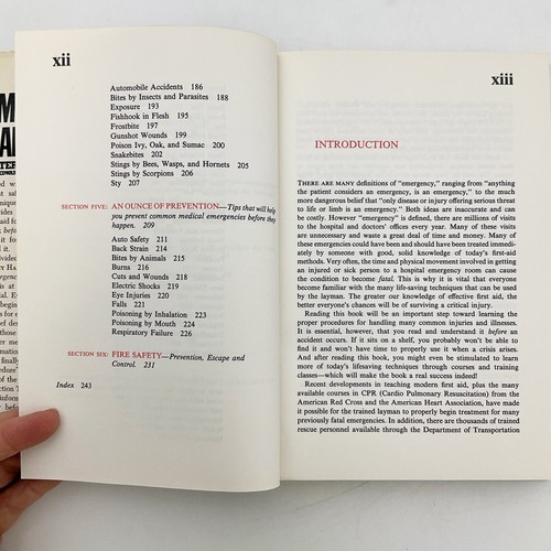 Emergency Handbook Peter Arnold Hardcover Book 1980 First‑Aid Manual Home - Picture 13 of 24