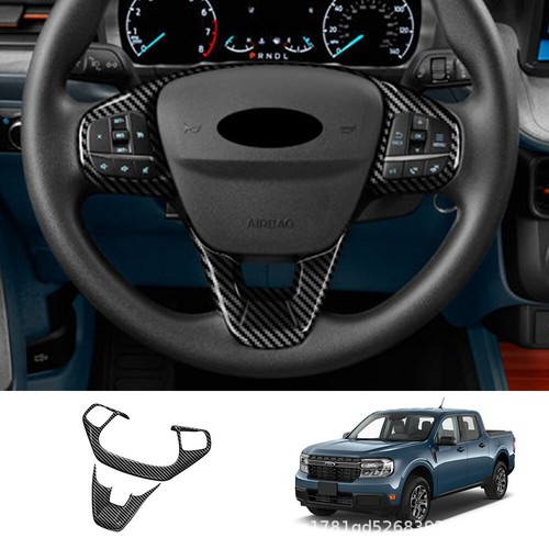 Auto Parts For Ford Maverick 2022 Accessories Chrome Steering Wheel Cover Panel - Picture 6 of 10