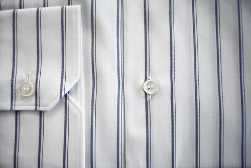 ๐๏ธ $650 Auth BRIONI *PARIOLI* 100% COTTON FITTED FIT Men's Dress Shirt 46/18 - Picture 5 of 11