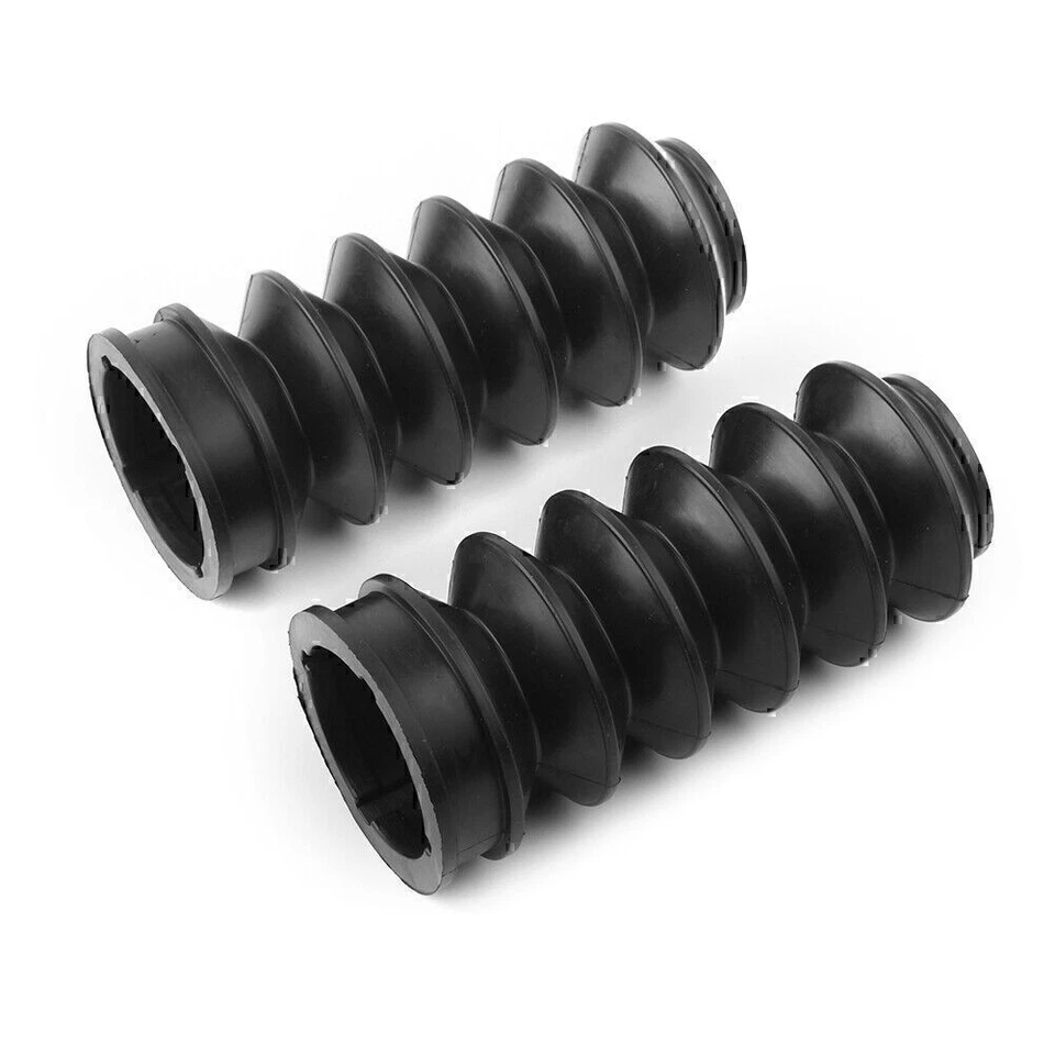 US 35mm Goma Fitk Cubierta Polainas Delanteras Bota Amortiguador Ajuste Harley Street XG500 XG750 Foto 3 de 4
