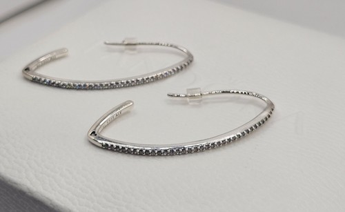 🎁Authentic Pandora SPARKLE HOOP EARRINGS - Picture 4 of 6