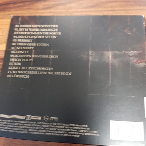 SÖHNE MANNHEIMS: Barrikaden Von Eden  DIG  > EX (CD) - Foto 3 di 3