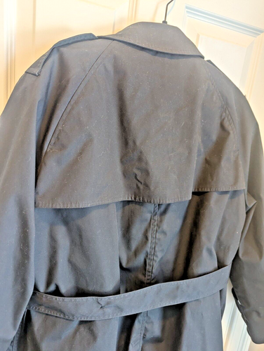 DSCP Garrison Col Black Military Trench Coat All Weather Removable Lining 42S - Picture 10 of 16
