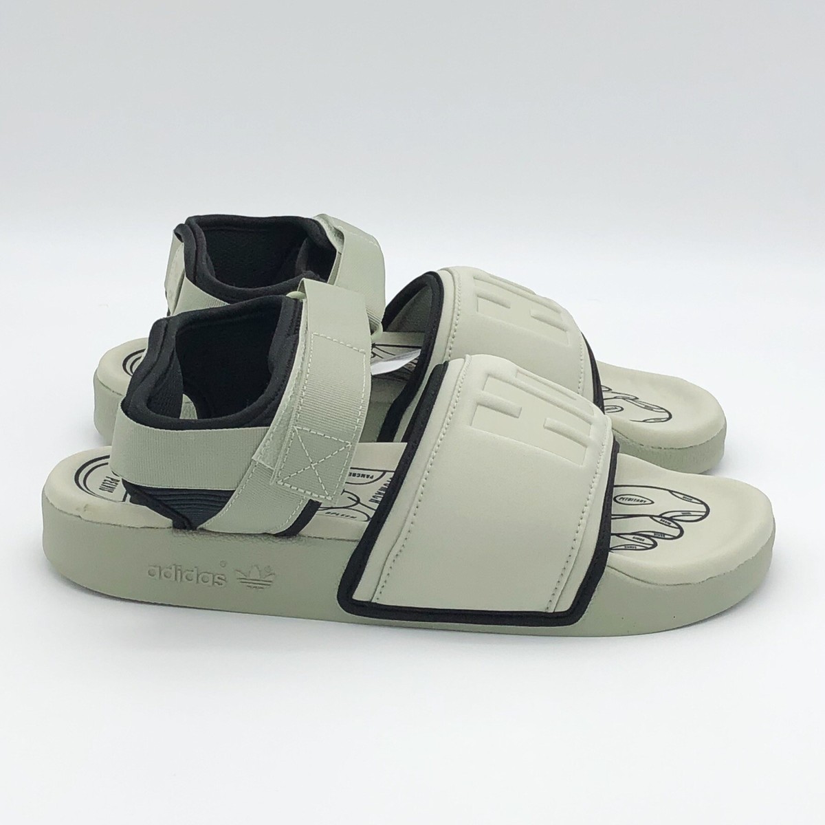Adidas x Pharrell Williams Adilette 2.0 Halo Green Sandals Adidas x Pharrell Williams Adilette 2.0 Tribe | Mercari main image 2