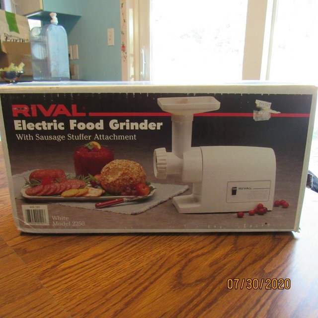 RIVAL ELECTRIC FOOD GRINDER MEAT SAUSAGE STUFFER ATTACHMENT Model 2250