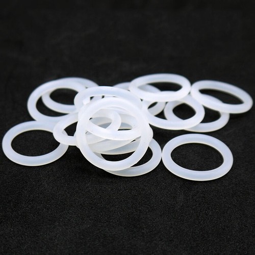Weiß Silikon O-Ring Dichtung Schnurstärke 1-4mm Dichtungsringe Lebensmittelecht - Bild 3 von 16