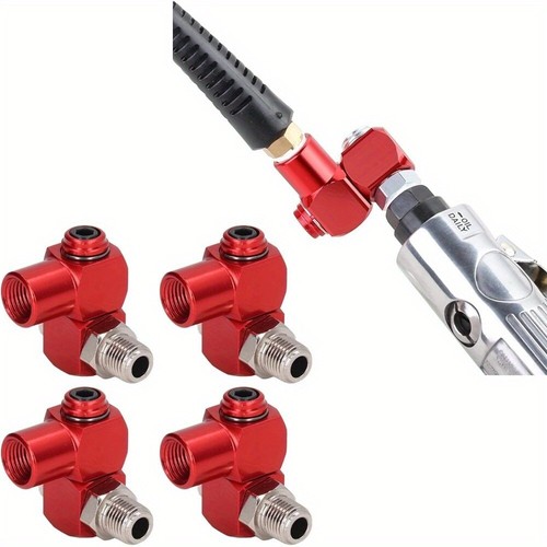 Heavy-Duty 360°Swivel Air Hose Connectors Durable Industrial Air Fittings 2-4PCS - Picture 4 of 10