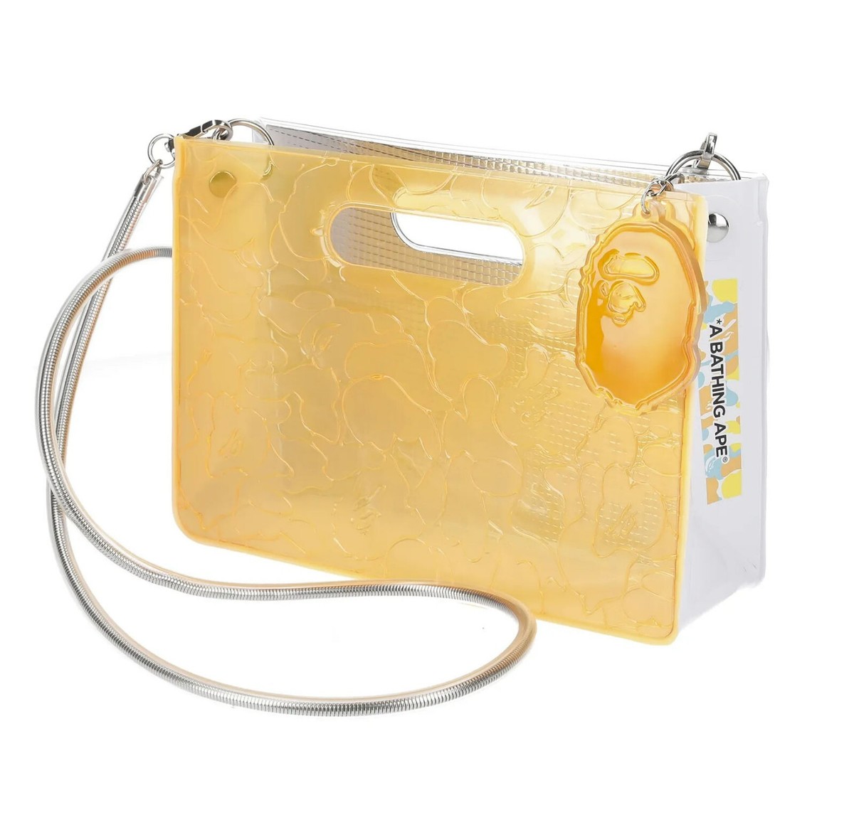 A BATHING APE X NANA-NANA A5 HORIZONTAL BAG w/ APE HEAD