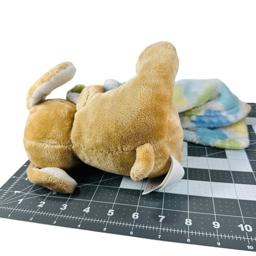 Little Miracles Lovey Coperta di Sicurezza con Peluche Marrone Bianco Cucciolo Cane 12”x12” - Foto 10 di 14