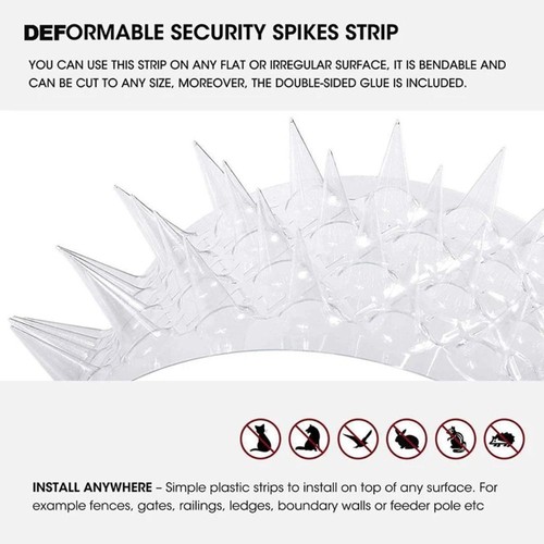 10/20Pcs Spikes Repeller Cat Plastic Bird Repellent Squirrel Garden Fences - Picture 6 of 16