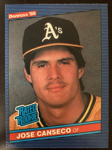 Jose Canseco 1986 Donruss RATED ROOKIE Rookie Card #39 (4193)