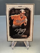 2014 Topps Museum Collection Manny Machado Silver Framed On Card Silver Auto /10