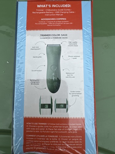 Meridian elektrischer Trimmer unter dem Gürtel Original für Herren gebaut - Salbei - VERSIEGELT - Bild 3 von 4
