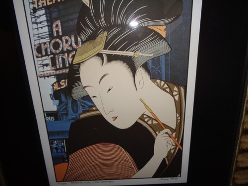 Michael Knigin Profound Love (after Utamaro) Screenprint signed and numbered - Picture 2 of 6