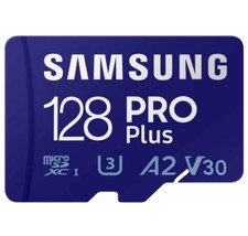 SAMSUNG PRO Plus 128GB microSDXC UHS-1 Card with USB 3.0 Reader NEW SEALED 