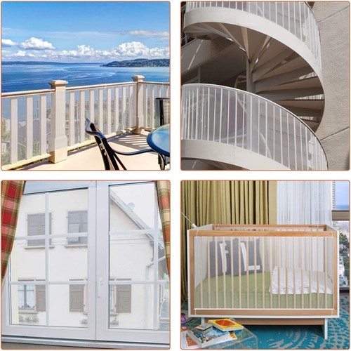 9.8ft Children Safety Net Durable Banister Guard Baby Pet Stairs Railing Balcony - Picture 5 of 16