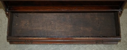 SUITE OF FOUR ORIGINAL GLOBE WERNICKE SOLICITORS STACKING BOOKCASES DRAWER BASES - Picture 19 of 23