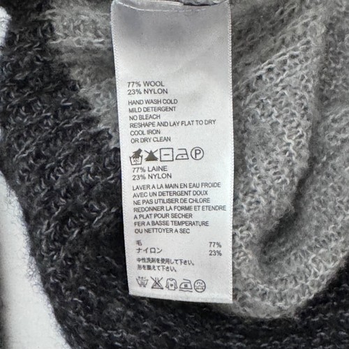 Tommy Bahama Wool Blend Color Block Grey Sweater Soft Women's Size XL GUC - Picture 7 of 9