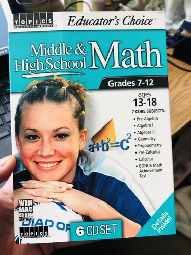 Educator Choice Middle and High School Math 2001 Edition Algebra Geometry 4 CD