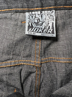 VINTAGE JOKER BRAND Men's Straight Leg, Dark Wash Jeans Size