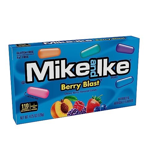 Mike and Ike Candy, Berry Blast, 4.25oz Theater Box, Pack of 12 - Picture 2 of 8