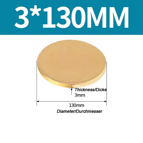 Solid Brass Discs Blanks Metal Round Sheets Thick 0.3mm - 6mm Dia 10mm - 180mm - Picture 184 of 251