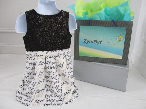 Vestito bambina vestito festa svasato glitter epico fili amore taglia 3T - Foto 2 di 9