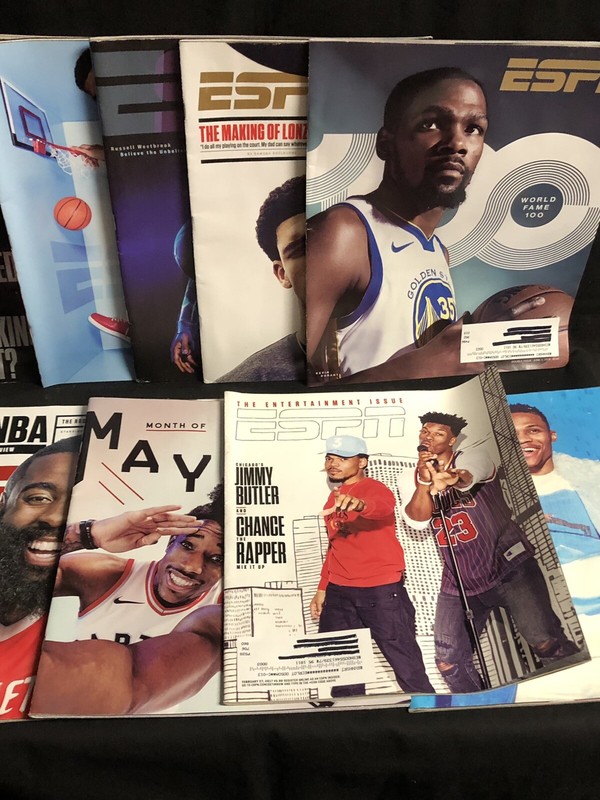 ESPN Magazines NBA Lot of 9 LeBron James